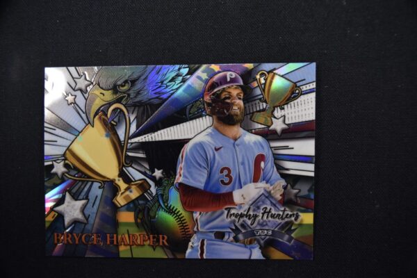 Bryce Harper baseball card, trophy hunters