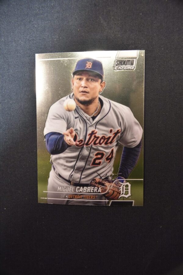 Miguel Cabrera Detroit Tigers baseball card.