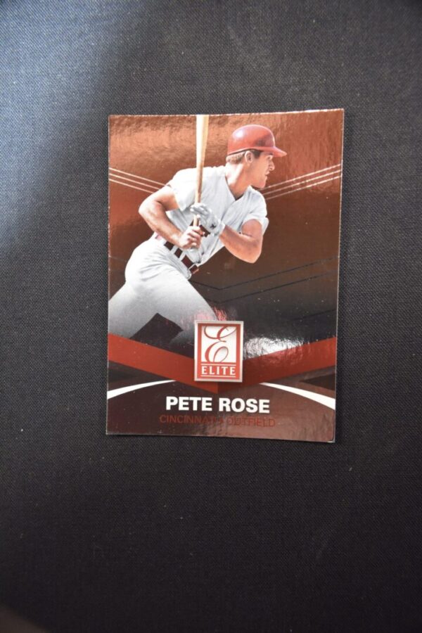 Pete Rose baseball card, Elite series.