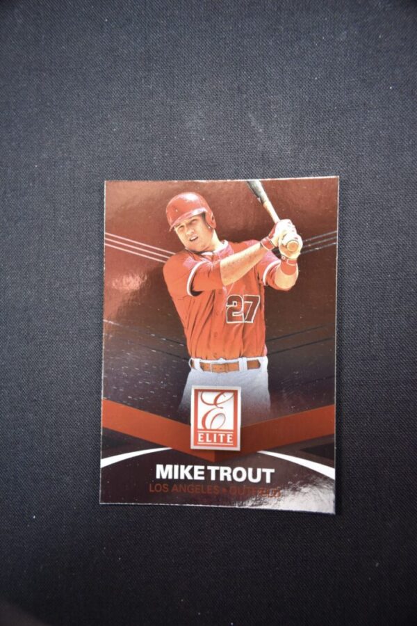 Mike Trout baseball card, Elite series.