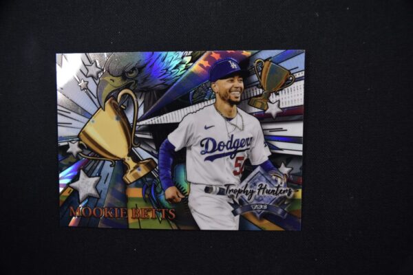 Mookie Betts baseball card, Dodgers, Trophy Hunters.