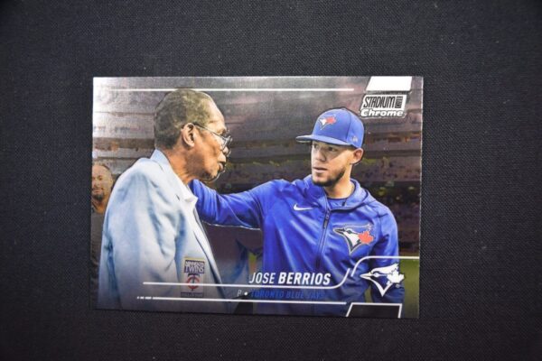 Jose Berrios Toronto Blue Jays baseball card.