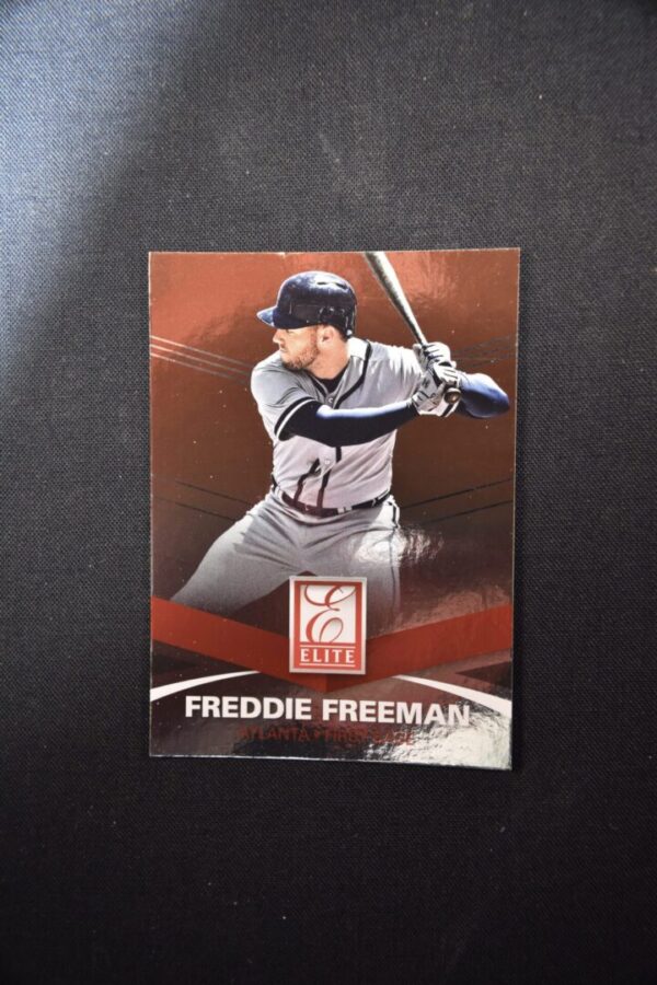 Freddie Freeman baseball card, Elite.