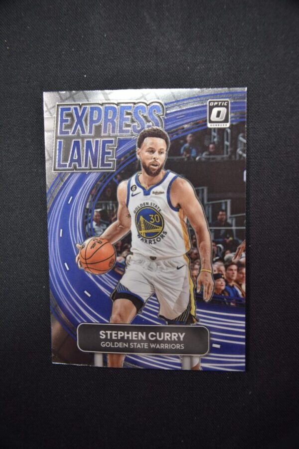 Stephen Curry Golden State Warriors basketball card.