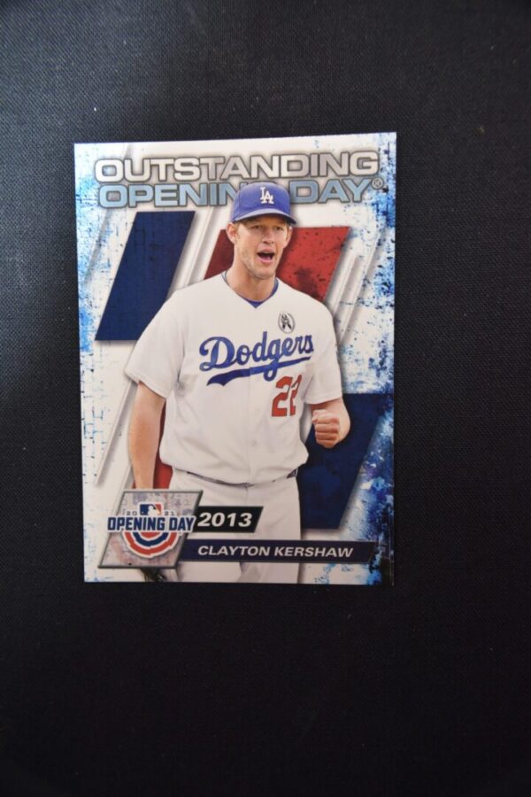 Clayton Kershaw, Dodgers, 2013 Opening Day card.