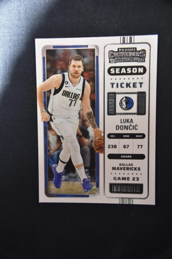 Luka Doncic Dallas Mavericks basketball card.