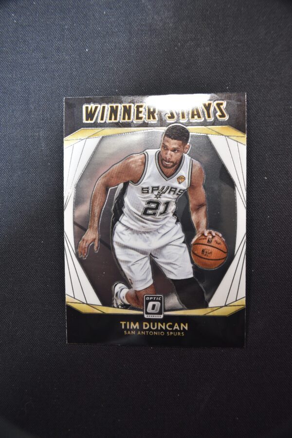 Tim Duncan San Antonio Spurs basketball card.