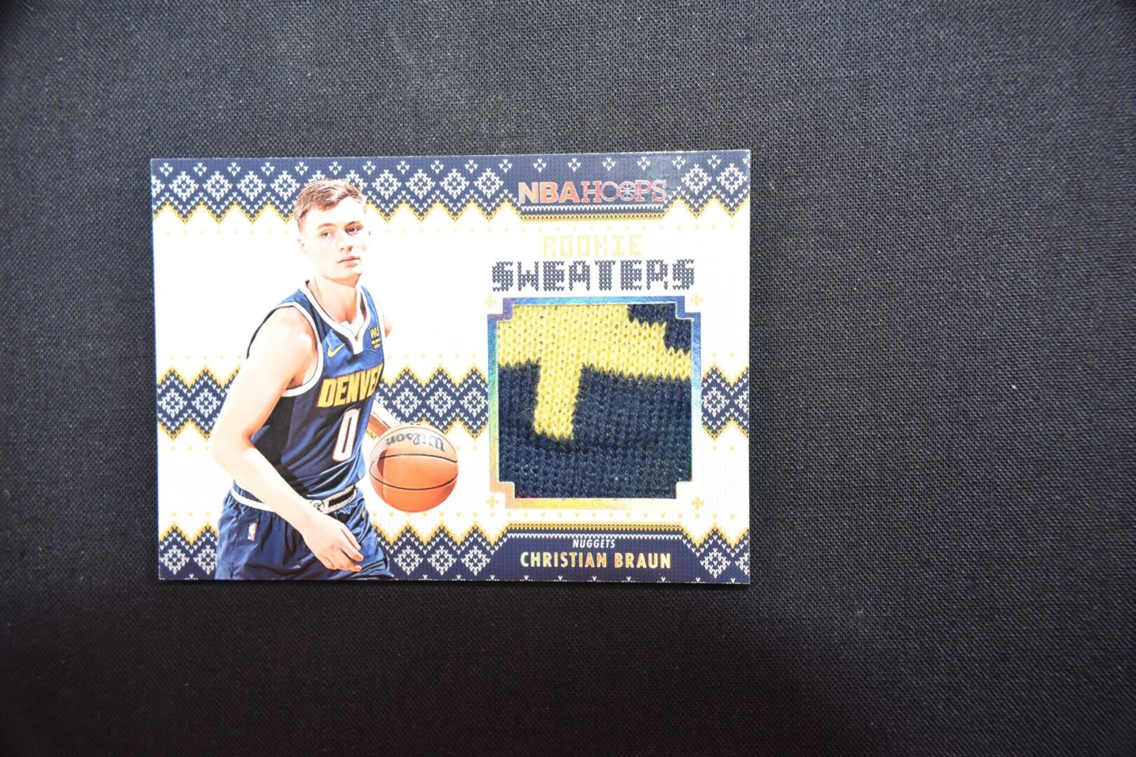 Christian Braun NBA Hoops Rookie Sweater Card