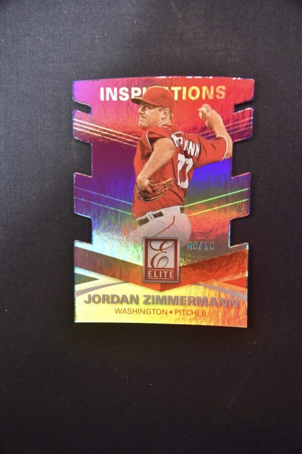 Jordan Zimmerman baseball card, elite inspirations.