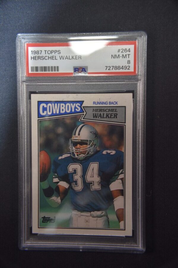 1987 Topps Hershel Walker Cowboys card